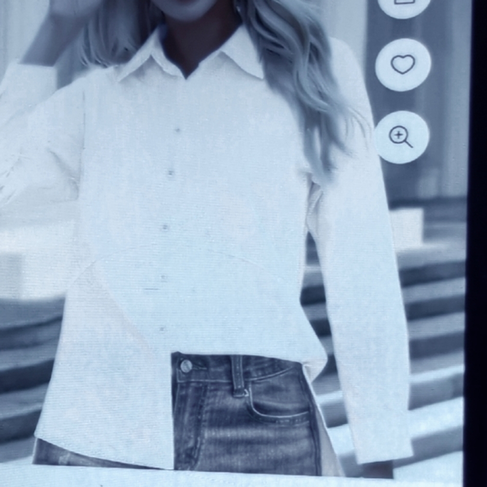Classic White Button-Up Shirt